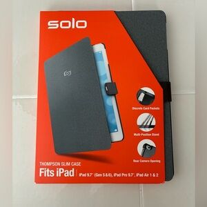 Solo Black and Gray Tablet Case for iPad